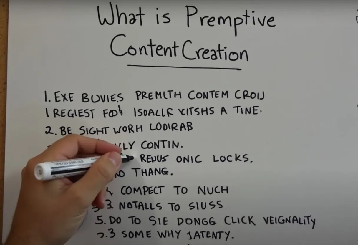 What is Preemptive Content Creation